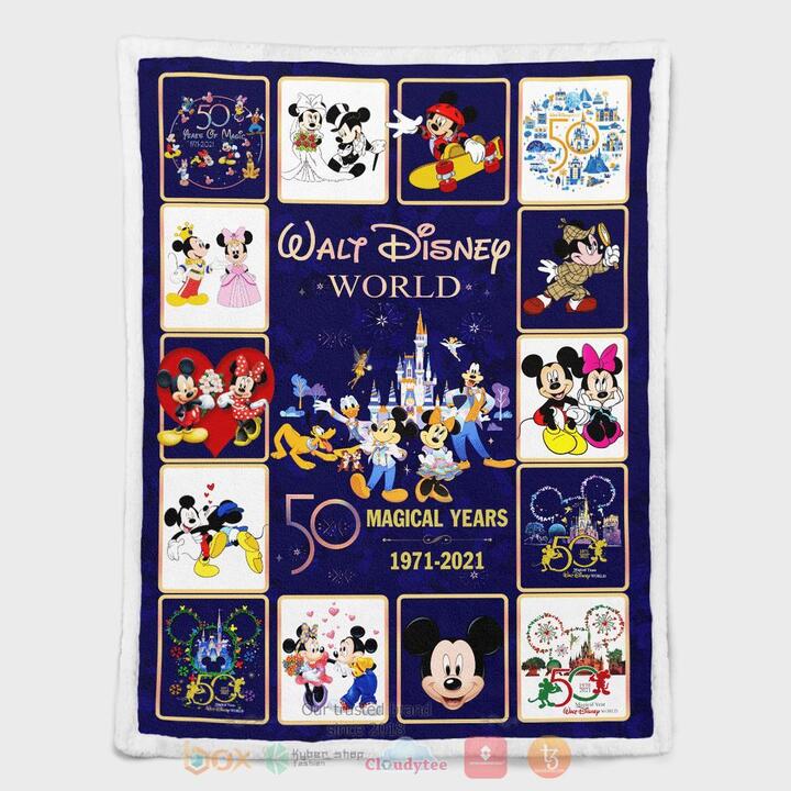 Disney_World_50_Magical_Years_1971_2021_Mickey_Mouse_and_Minnie_Mouse_Blanket