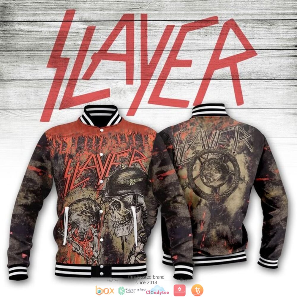 Slayer_band_skull_Baseball_jacket
