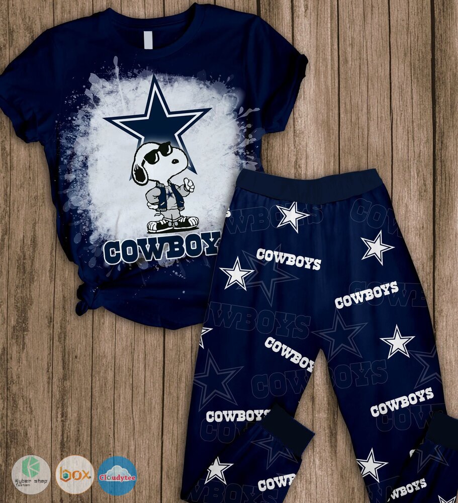 Snoopy_Dallas_Cowboys_short_sleeves_Pajamas_Set