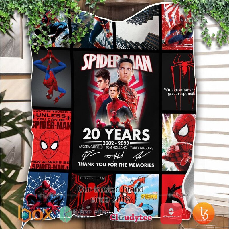 Spider-man_20th_Anniversary_blanket_1