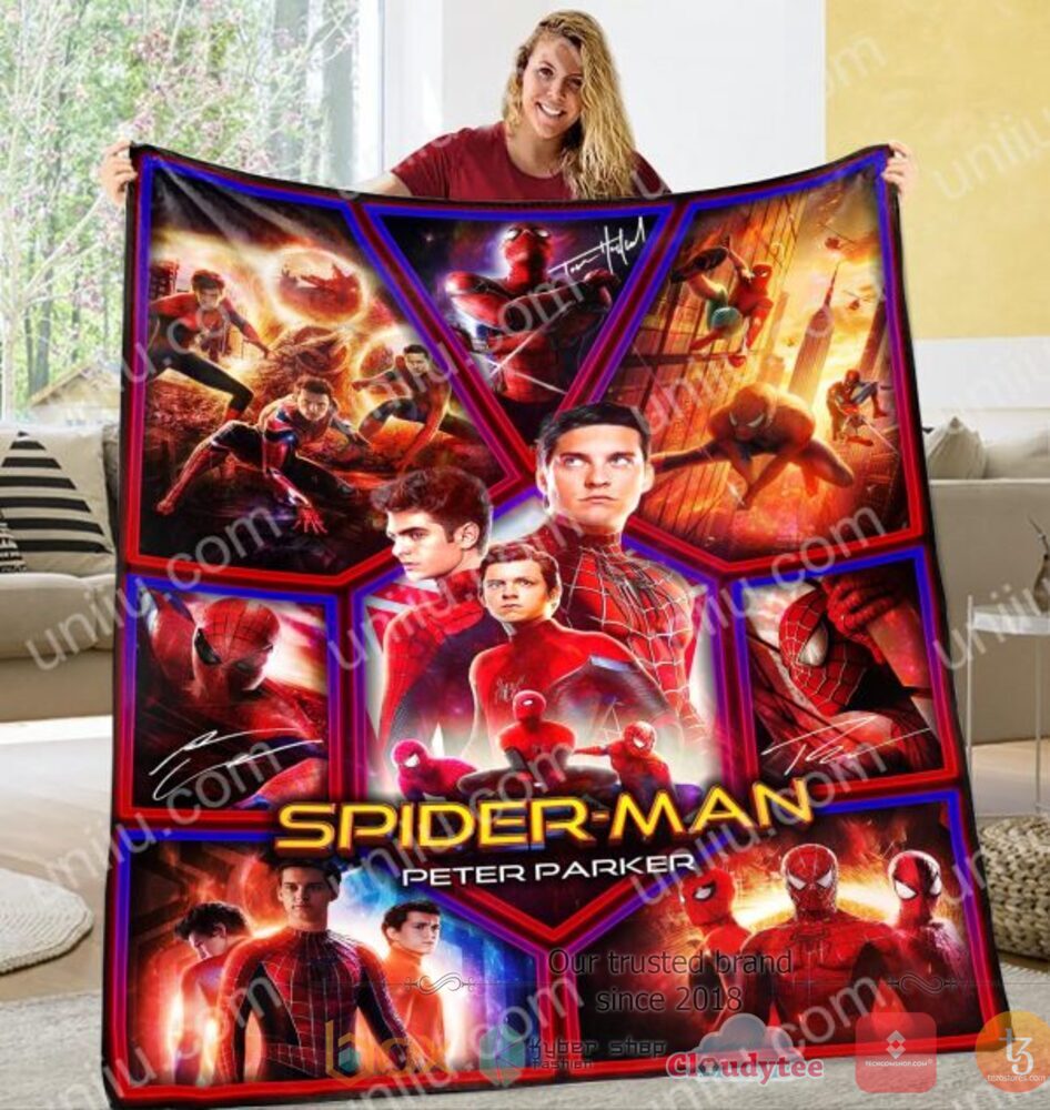 Spider_Man_Movie_Peter_Parker_fleece_blanket