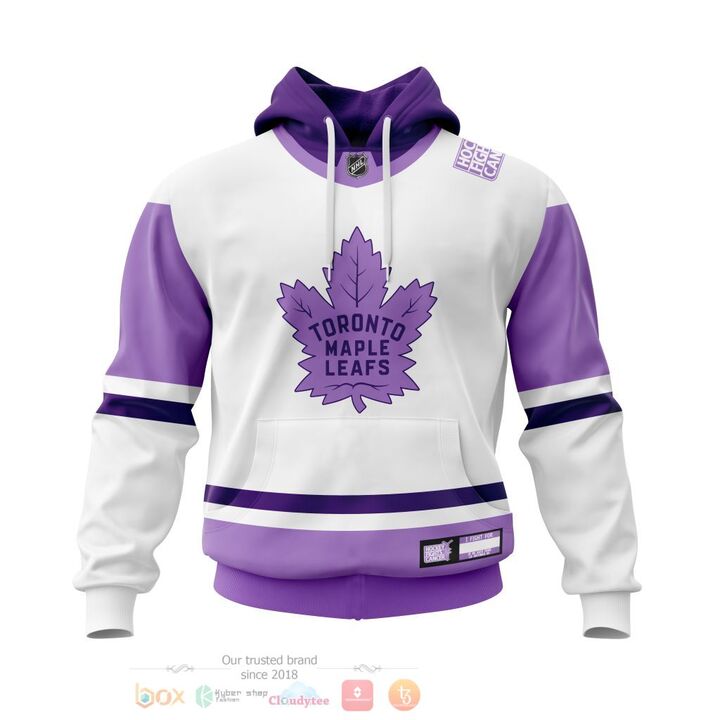 Toronto_Maple_Leafs_Fight_Cancer_Personalized_3D_Hoodie_Zip_Hoodie