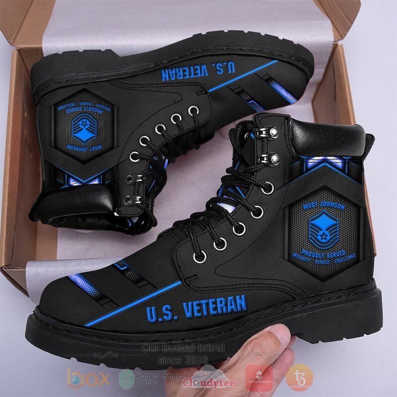 Air_Force_Veteran_Proudly_Served_Integrity_Service_Excellence_Personalized_Timberland_Boots