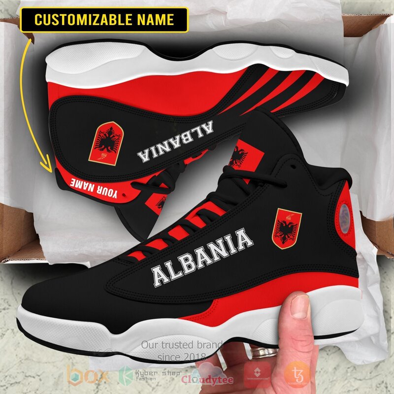 Albania_Personalized_Air_Jordan_13_Shoes