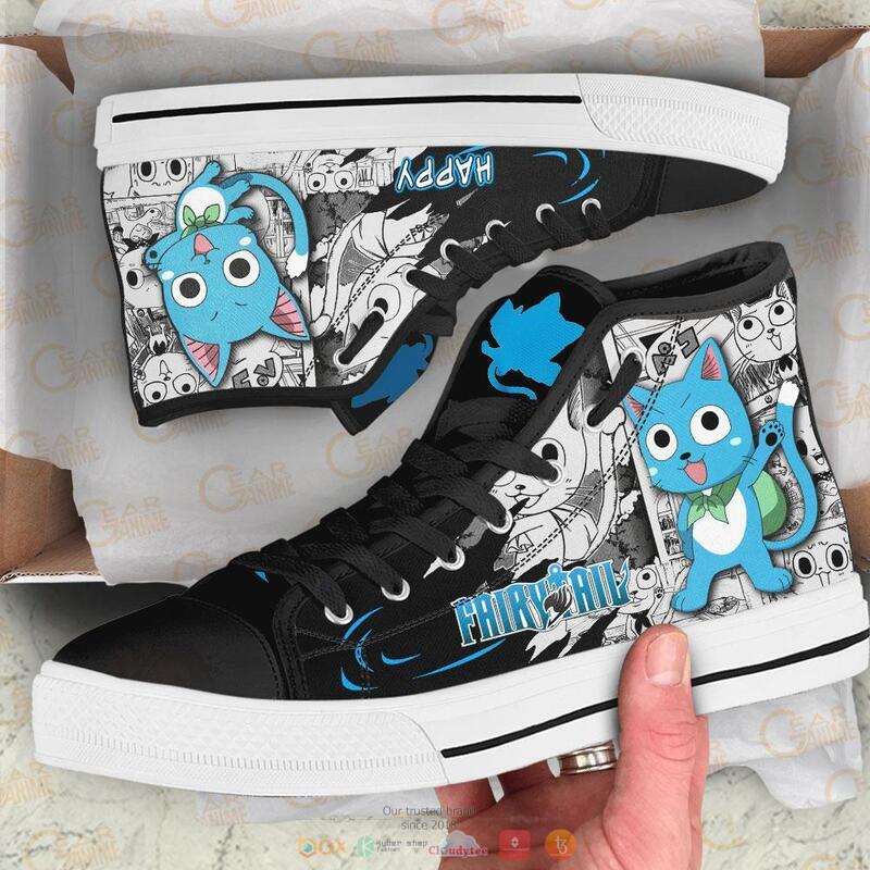 Anime_Fairy_Tail_Happy_canvas_high_top_shoes_1