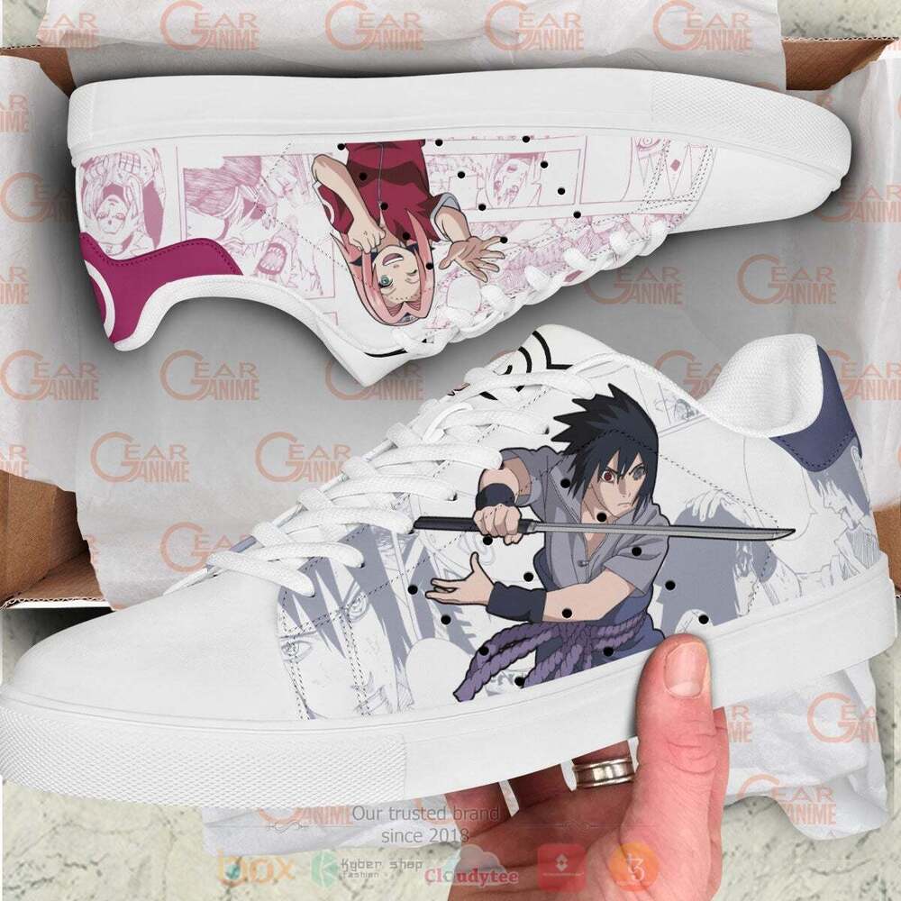 Anime_Naruto_Sasuke_Uchiha_and_Sakura_Haruno_Skate_Shoes_1
