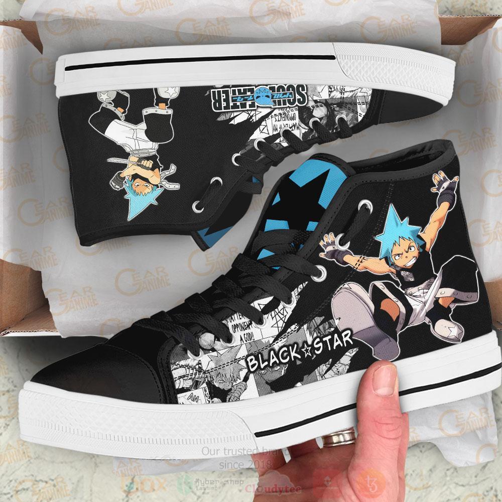 Anime_Soul_Eater_Black_Star_High_Top_Canvas_Shoes_1