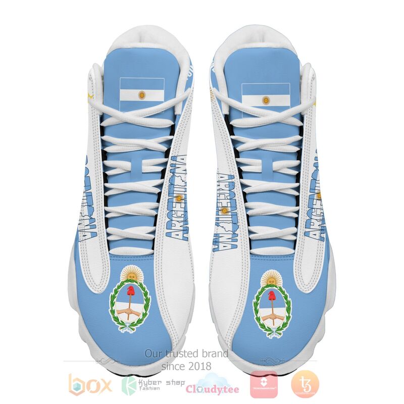 Argentina_Personalized_Blue_Air_Jordan_13_Shoes_1