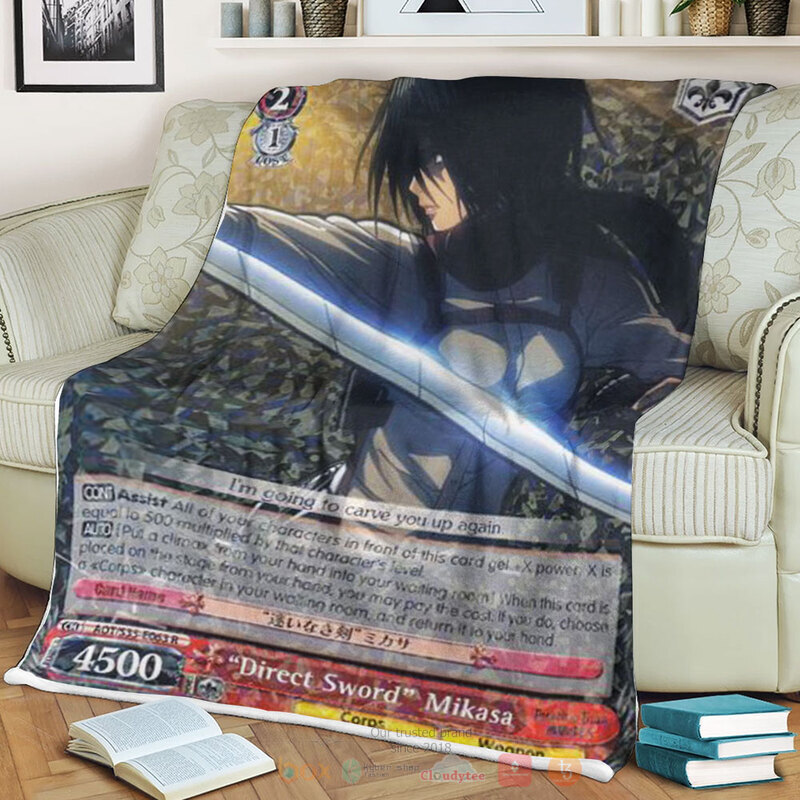 Attack_On_Titan_Direct_Sword_Mikasa_Blanket