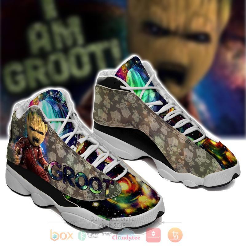 Baby_Groot_Marvel_Air_Jordan_13_Shoes