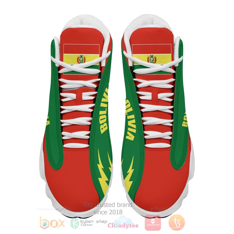Bolivia_Personalized_Green_Air_Jordan_13_Shoes_1