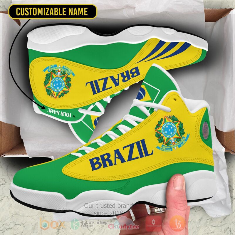 Brazil_Personalized_Air_Jordan_13_Shoes