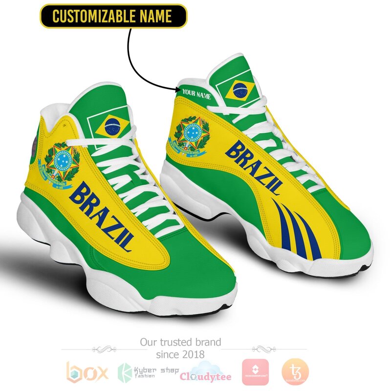Brazil_Personalized_Air_Jordan_13_Shoes_1