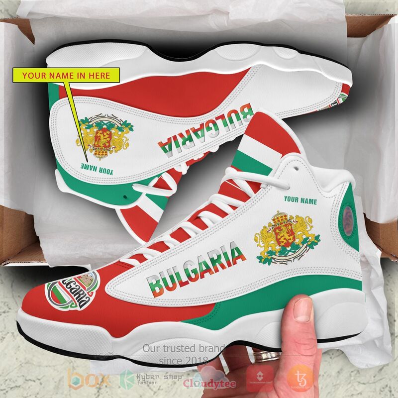 Bulgaria_Personalized_White_Air_Jordan_13_Shoes