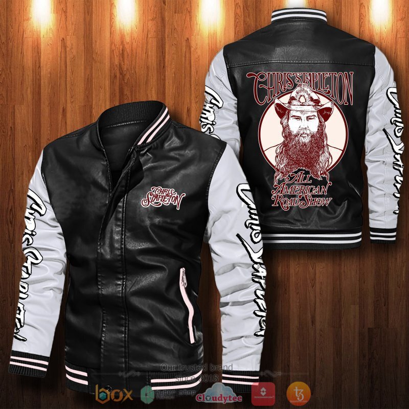 Chris_Stapleton_Bomber_leather_jacket