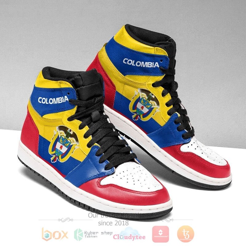 Colombia_Personalized_Air_Jordan_High_Top_Sneakers_1