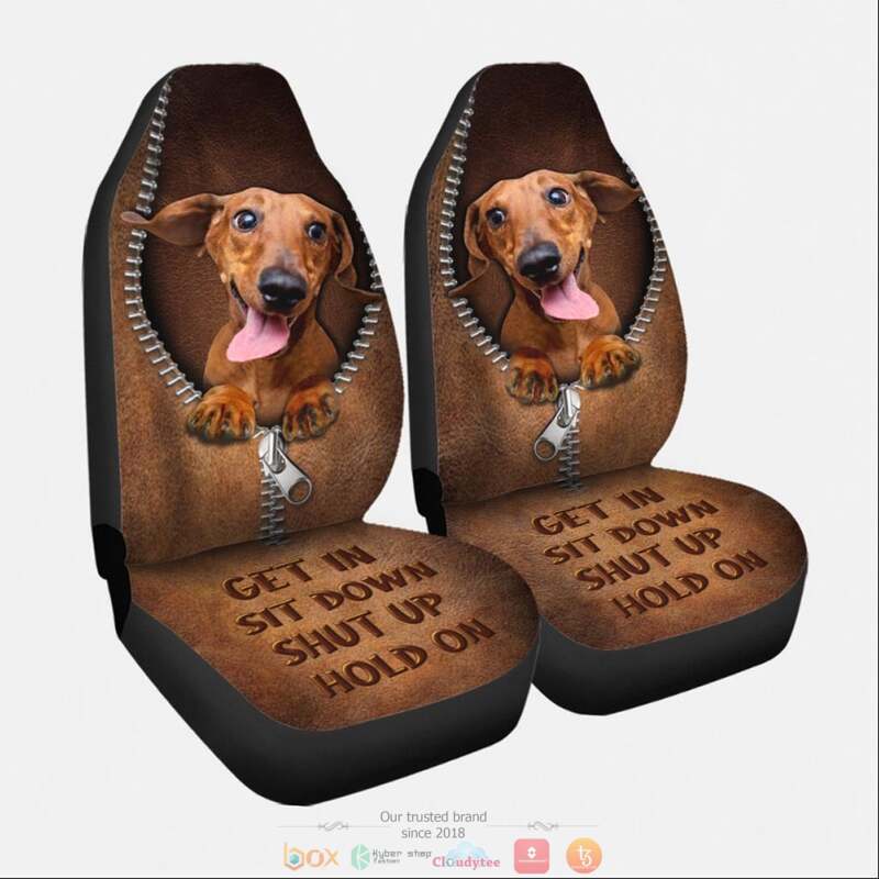 Dachshund_Get_In_Sit_Down_Shut_Up_Hold_On_Car_Seat_cover_1