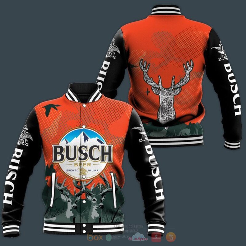 Deer_busch_beer_baseball_jacket