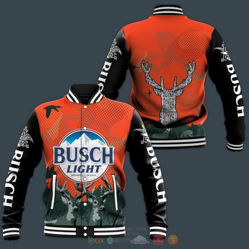 Deer_busch_light_beer_baseball_jacket