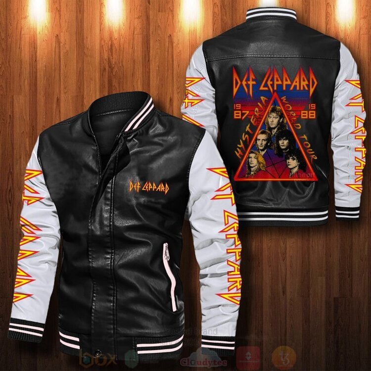 Def_Leppard_Band_Members_Bomber_Leather_Jacket