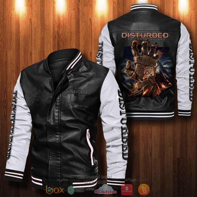 Disturbed_Bomber_leather_jacket