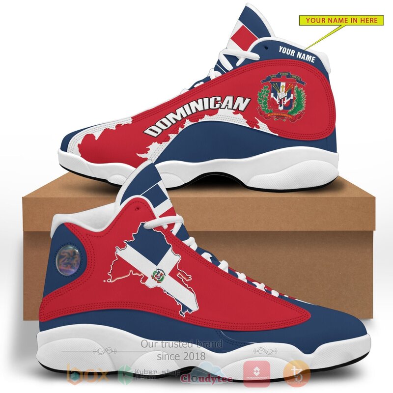 Dominican_Personalized_Red_Air_Jordan_13_Shoes