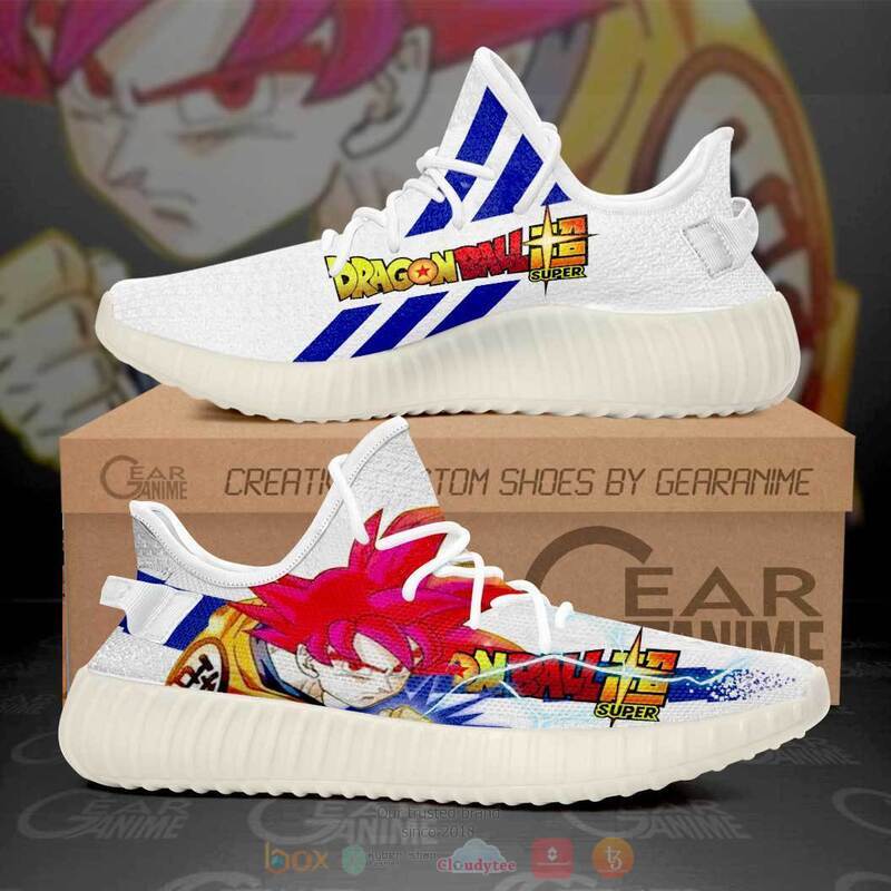 Dragon_Ball_Goku_Saiyan_God_Yeezy_Sneaker_shoes