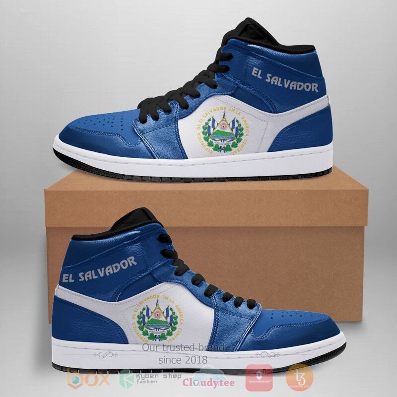 El_Salvador_Air_Jordan_High_Top_Sneakers