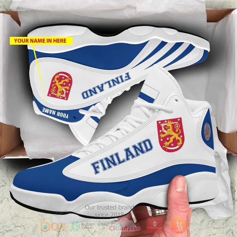 Finland_Personalized_Air_Jordan_13_Shoes