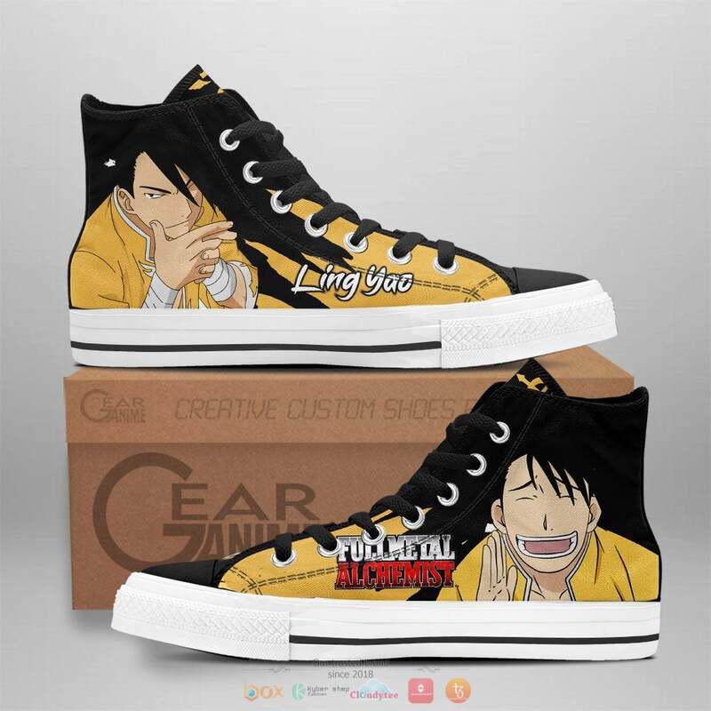 Fullmetal_Alchemist_Ling_Yao_canvas_high_top_shoes