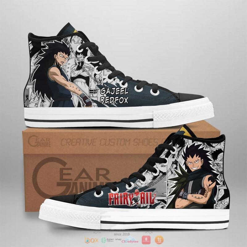 Gajeel_Redfox_Anime_Fairy_Tail_canvas_high_top_shoes