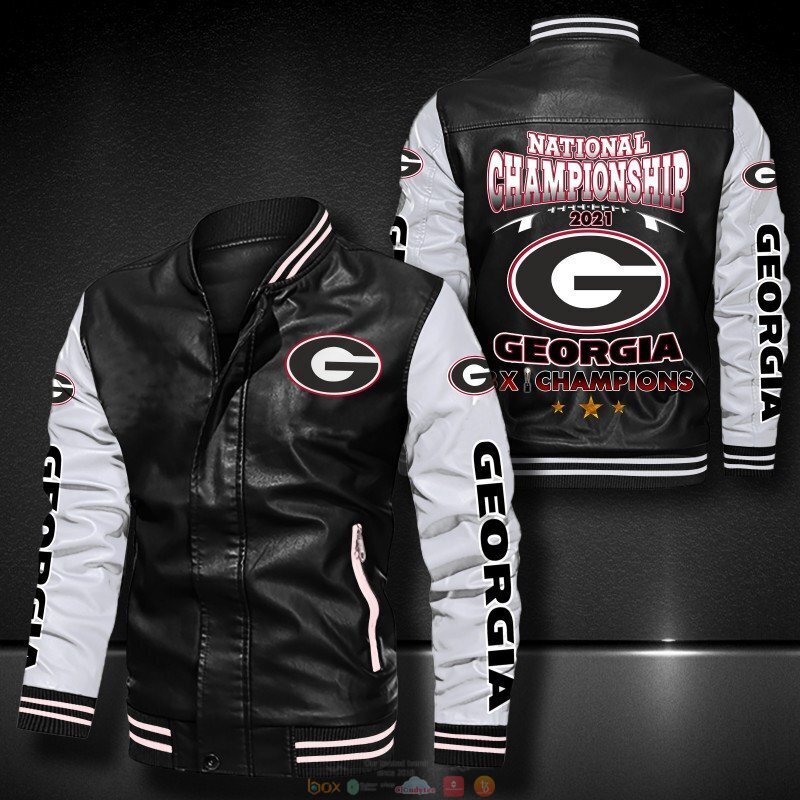 Georgia_3X_Champion_National_Championship_2021_bomber_leather_jacket