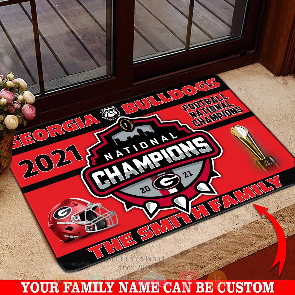Georgia_Bulldogs_National_Champions_2021_The_Smith_Family_Custom_Name_Doormat