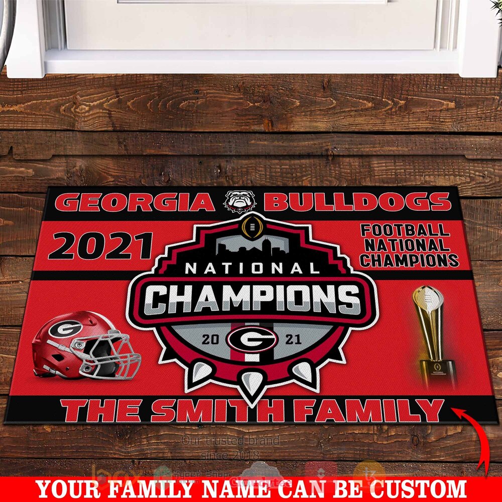 Georgia_Bulldogs_National_Champions_2021_The_Smith_Family_Custom_Name_Doormat_1