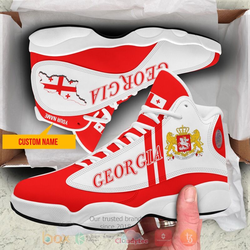 Georgia_Country_Personalized_Air_Jordan_13_Shoes