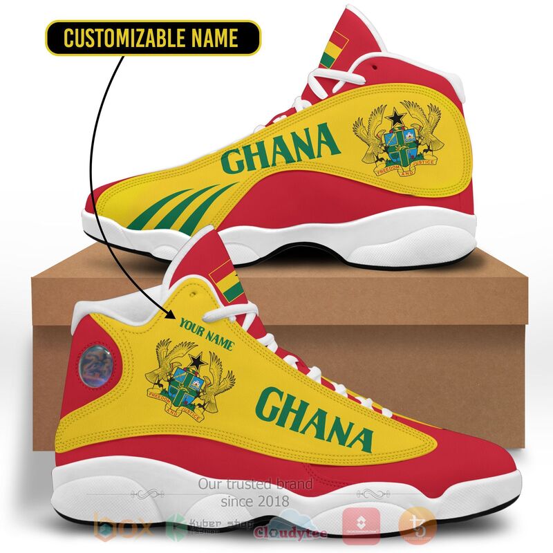 Ghana_Personalized_Air_Jordan_13_Shoes_1
