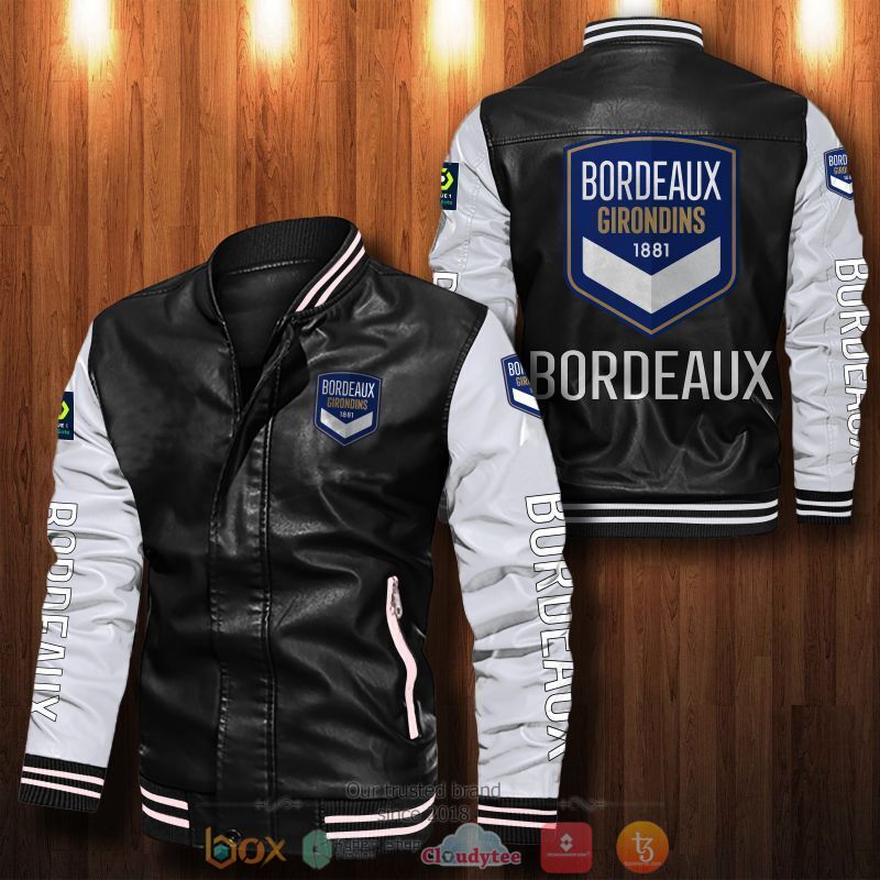 Girondins_de_Bordeaux_Bomber_leather_jacket