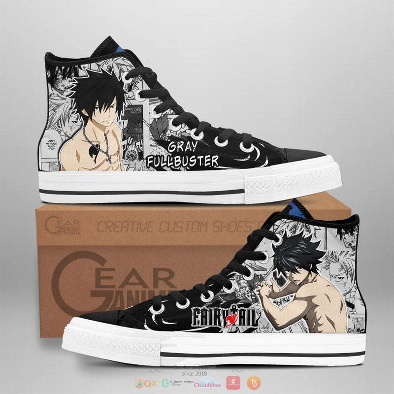 Gray_Fullbuster_Anime_Fairy_Tail_canvas_high_top_shoes
