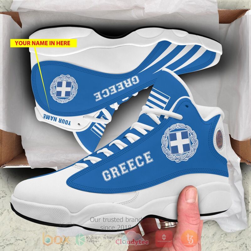 Greek_Republic_Personalized_Air_Jordan_13_Shoes