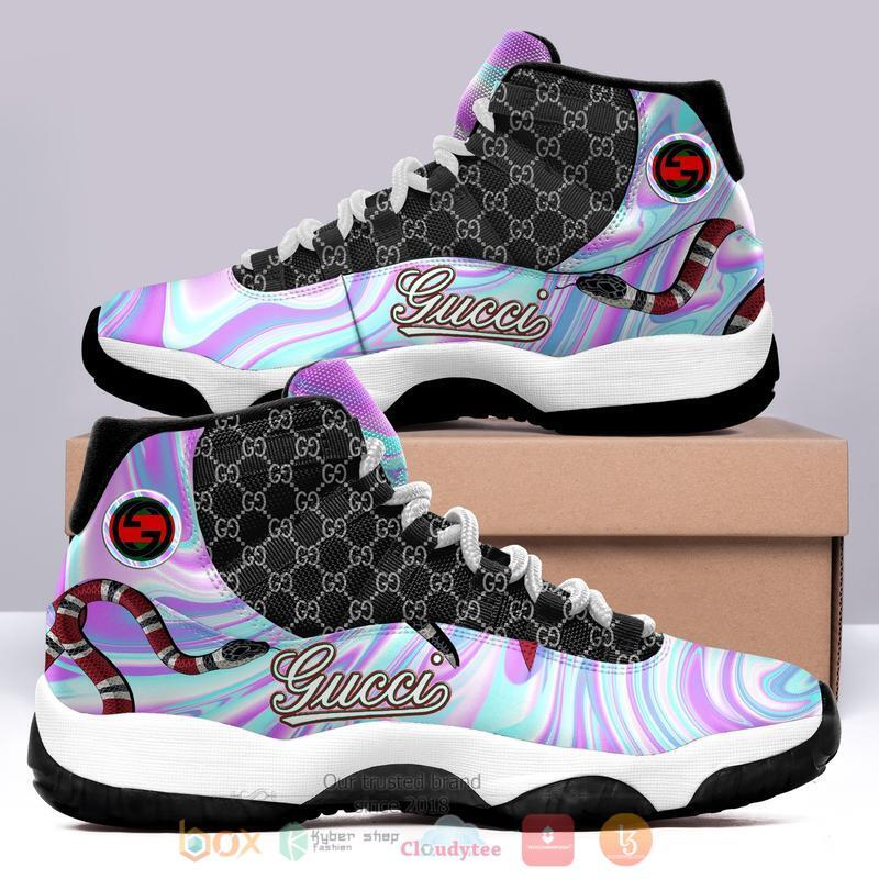 Gucci_Hologram_Color_Air_Jordan_11_Shoes