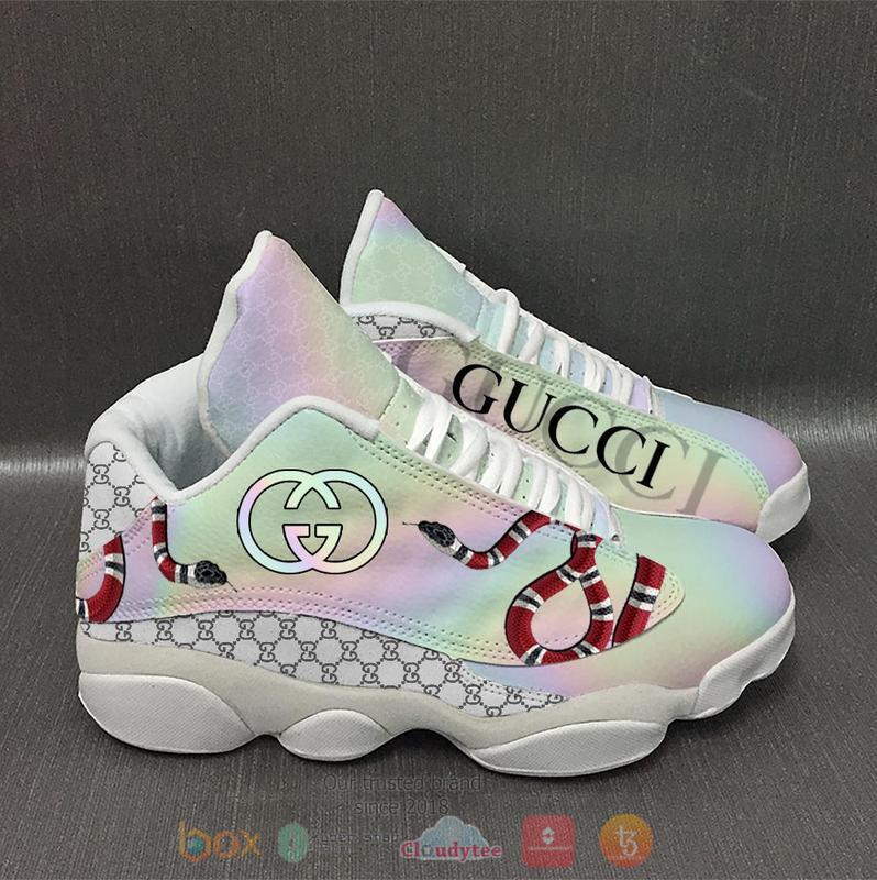 HOT Gucci Reflective Color Air Jordan 13 Sneakers Shoes - Boxbox ...