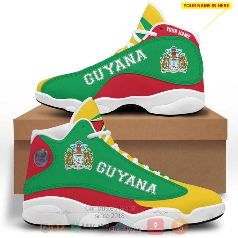 Guyana_Personalized_Air_Jordan_13_Shoes_1