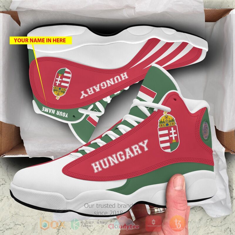 Hungary_Personalized_Red_Air_Jordan_13_Shoes