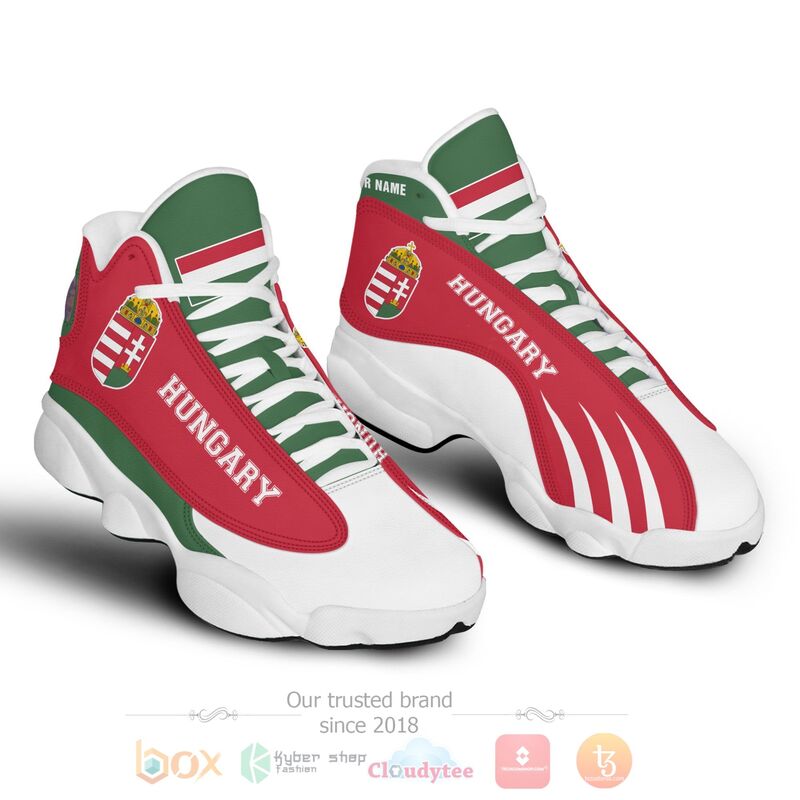 Hungary_Personalized_Red_Air_Jordan_13_Shoes_1