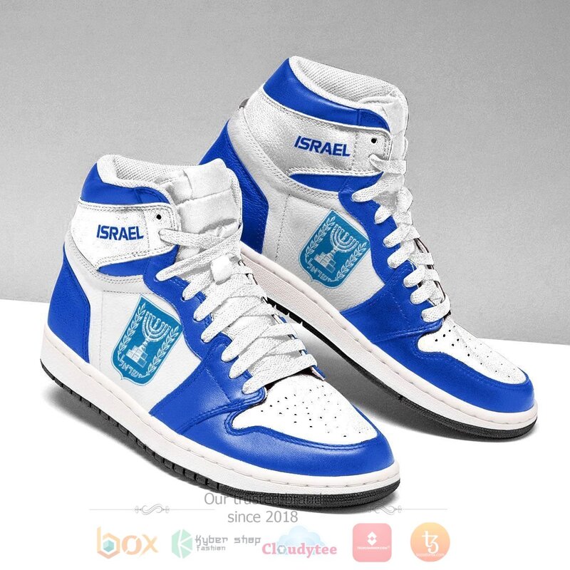 Israel_Personalized_Air_Jordan_High_Top_Sneakers_1