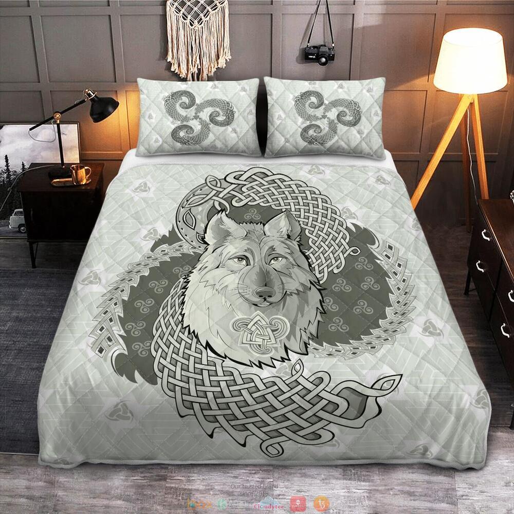 Legendary_Wolf_Norse_Mythology_Quilt_Bedding_Set