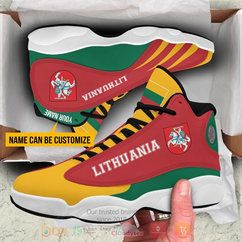 Lithuania_Personalized_Air_Jordan_13_Shoes
