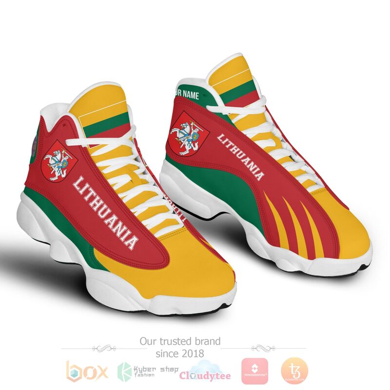 Lithuania_Personalized_Air_Jordan_13_Shoes_1