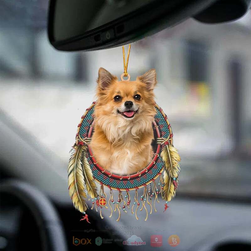Long_Hair_Chihuahua_In_Dreamcatcher_Car_Ornament