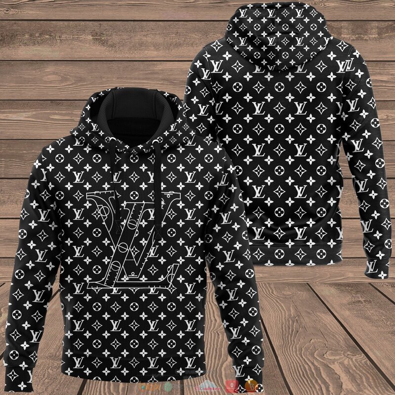 Louis_Vuitton_black_pattern_hoodie_bomber_jacket_1